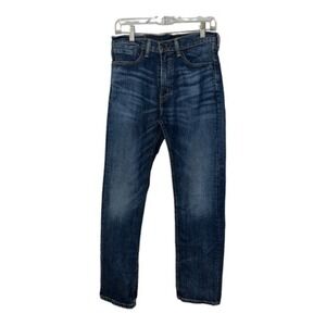 Levis Mens 505 Straight Dark Wash Jeans, 31x32